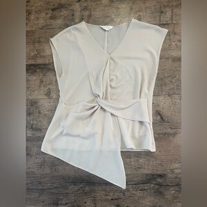 Sweet Wanderer Cream Asymmetrical Blouse